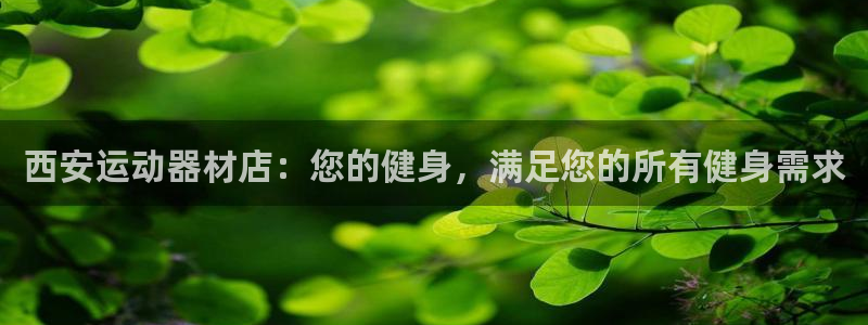 意昂3五金厂：西安运动器材店：您的健身，满足您的所有