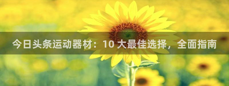意昂3神州：今日头条运动器材：10 大最佳选择，全面