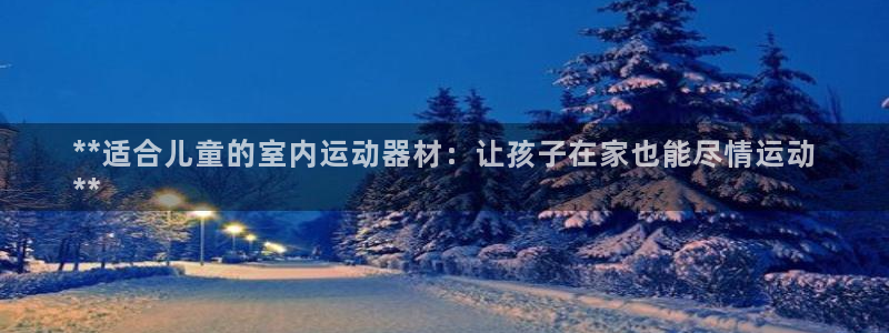 意昂3官方：**适合儿童的室内运动器材：让孩子在家也