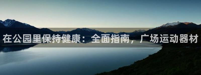意昂3官方：在公园里保持健康：全面指南，广场运动器材